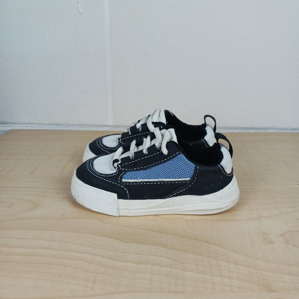 Zara Blue And Black Baby Boy Sneakers Size 21 (5/5.5)‎ Slip On Casual